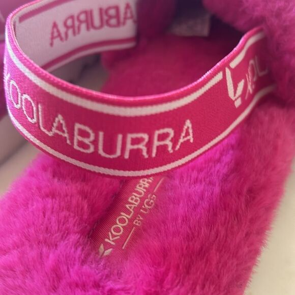 Koolaburra UGG hot pink YOUTH size 3 girl slippers - Picture 3 of 6